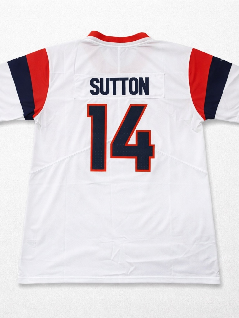 Men’s Athletic Fan T-Shirt (SUTTON Number 14) White Size M